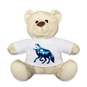 Wolf - Teddy Bear - white - Front
