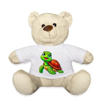 Turtle - Teddy Bear - white - Front