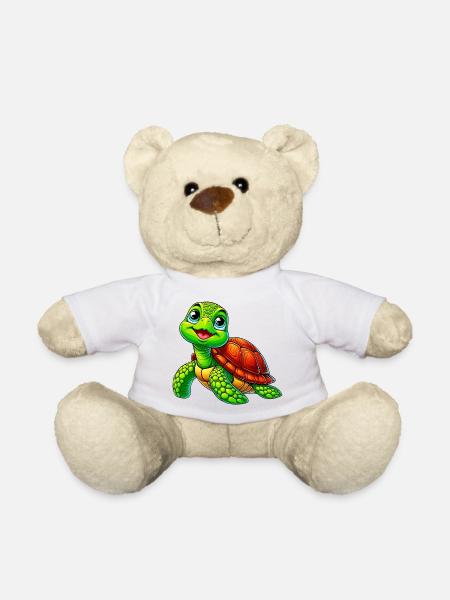 Schildkröte - Teddy - Weiß