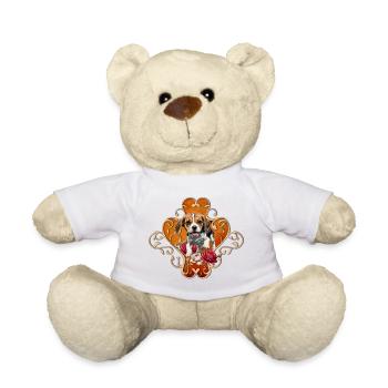 Mignon petit Beagle. - Nounours - blanc - Devant