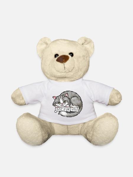 Cat_Just vous fourrure - Nounours - blanc