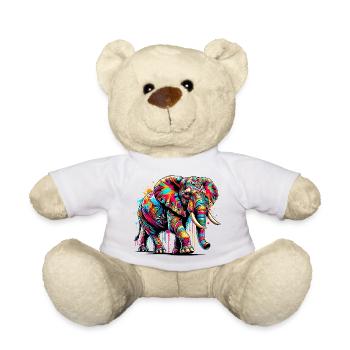 Éléphant - Nounours - blanc - Devant
