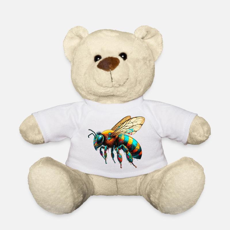Abeille - Nounours - blanc