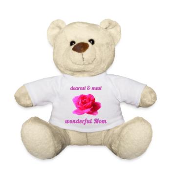 Mother's Day Mom Mom - Teddy Bear - white - Front