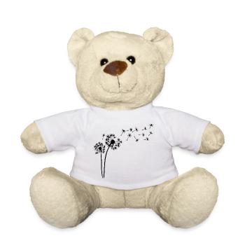 The wind and the black dandelion - Teddy Bear - white - Front