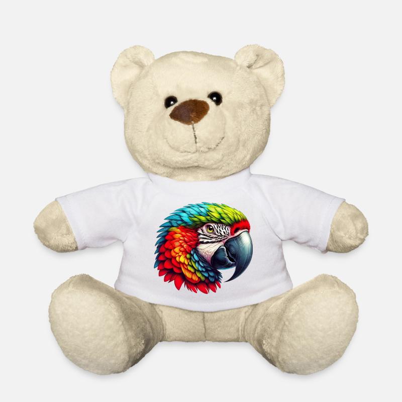 Papagei - Teddy - Weiß