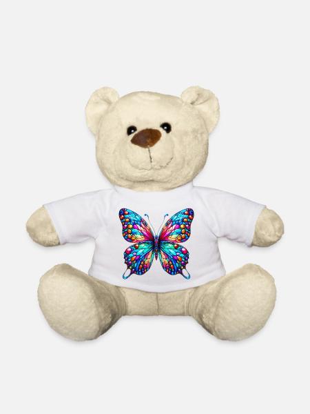 Schmetterling - Teddy - Weiß