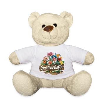 Responsable de jardin de jardinage - Nounours - blanc - Devant