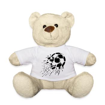 Fußball Schuss Explosion Symbol Team Illustration - Teddy - Weiß - Vorne
