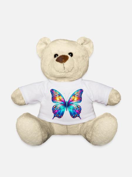 Schmetterling - Teddy - Weiß