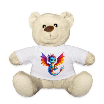 Dragon - Teddy Bear - white - Front