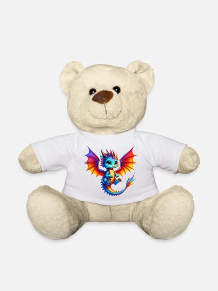 Drache - Teddy - Weiß
