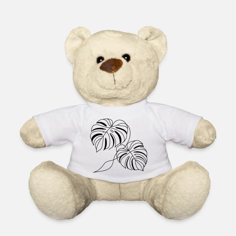 Monstera - Nounours - blanc