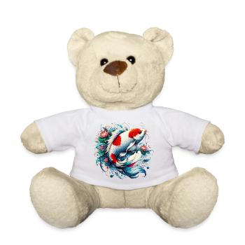 Japanischer japanischer Koi-Karpfenfisch - Teddy - Weiß - Vorne