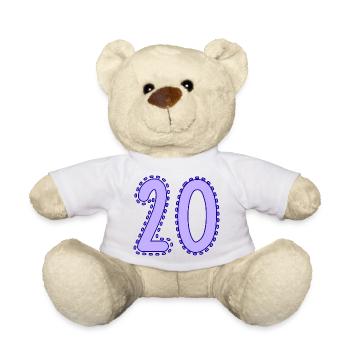 20. 20 JAHRE. 20-JÄHRIGES JUBILÄUM. 20-JÄHRIGES JUBILÄUM. - Teddy - Weiß - Vorne