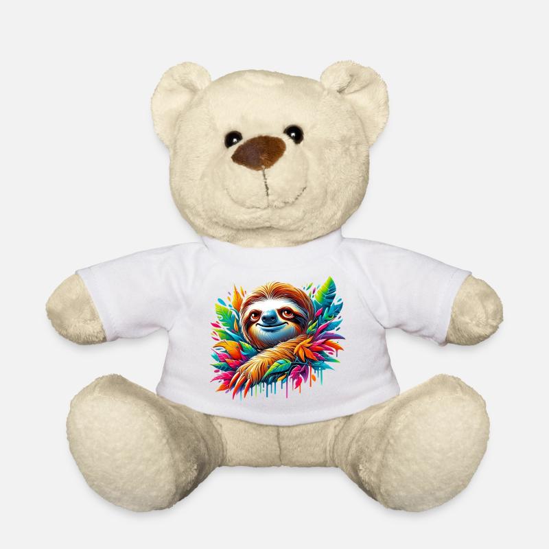 Faultier - Teddy - Weiß