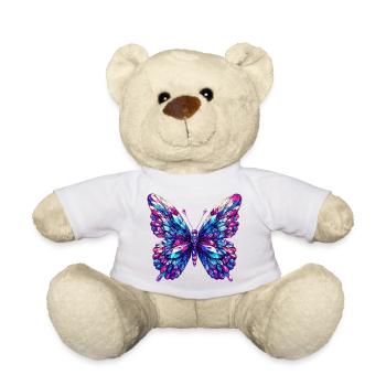 Papillon de cristal - Nounours - blanc - Devant