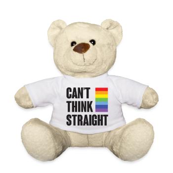 LGBTQ-Pride-Monat - Ich kann nicht klar denken - Teddy - Weiß - Vorne