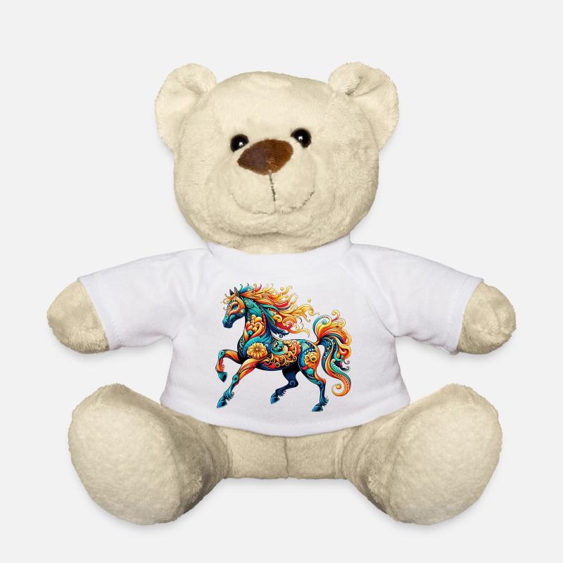 Pferd - Teddy - Weiß