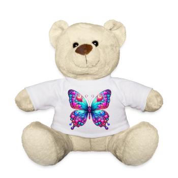 Coeur papillon Coeurs Coeurs Coeurs Coeurs - Nounours - blanc - Devant
