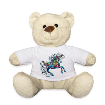 Pferd - Teddy - Weiß - Vorne