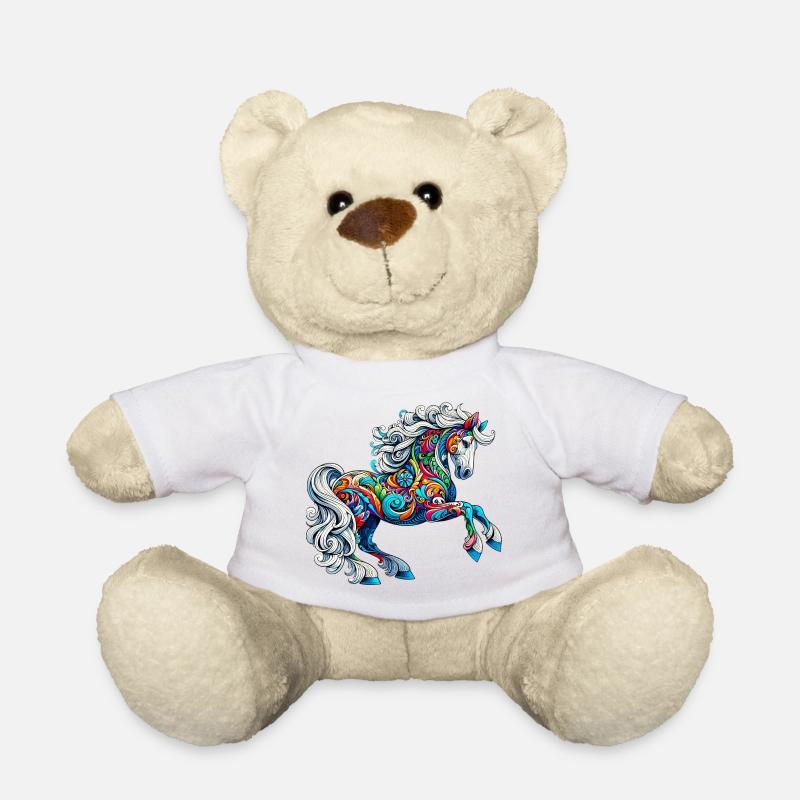 Pferd - Teddy - Weiß