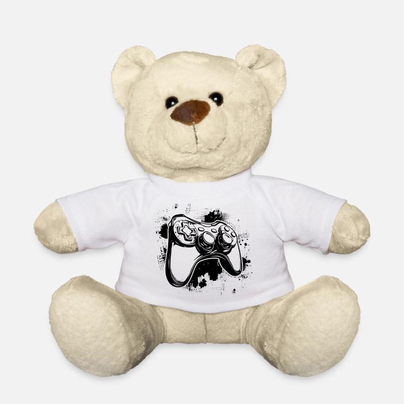 Manettes de jeu - Nounours - blanc