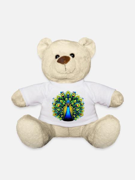 Pfau - Teddy - Weiß