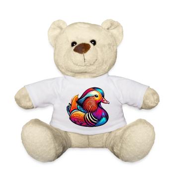 Mandarin duck - Teddy Bear - white - Front