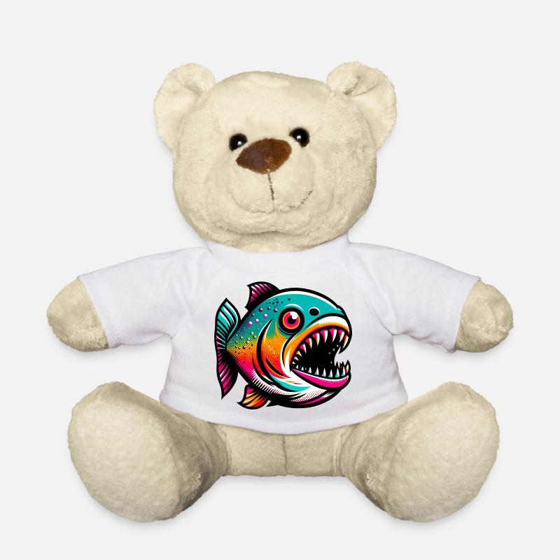 Piranha - Teddy Bear - white