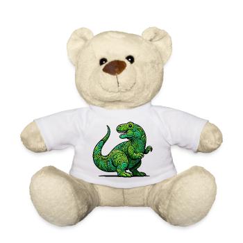 Dinosaure - Nounours - blanc - Devant