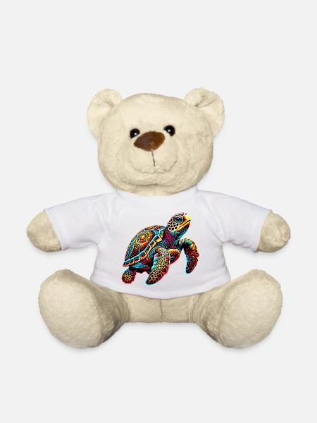 Schildkröte - Teddy - Weiß