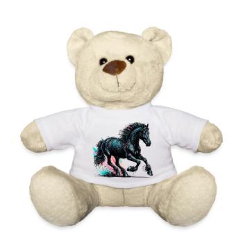 Cheval - Nounours - blanc - Devant