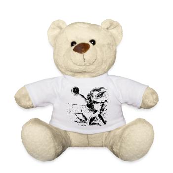 Joueur de volley-ball - Nounours - blanc - Devant