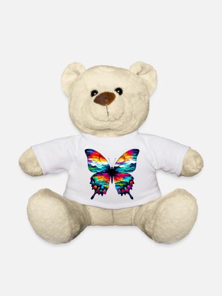Butterfly - Teddy Bear - white