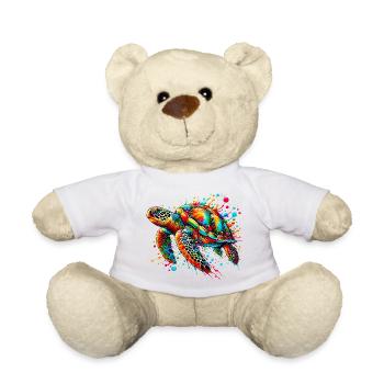 Turtle - Teddy Bear - white - Front