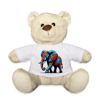 Éléphant - Nounours - blanc - Devant