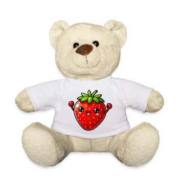 Fraise Fraises - Nounours - blanc - Devant