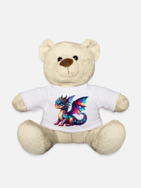 Drache - Teddy - Weiß