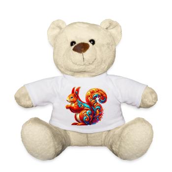 Squirrel - Teddy Bear - white - Front