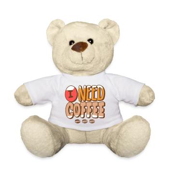 Kaffee, Kaffeeventilator, Kaffeebohne - Teddy - Weiß - Vorne