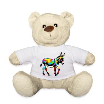 Esel-Maultier - Teddy - Weiß - Vorne