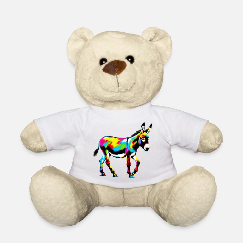 Donkey Mule - Teddy Bear - white