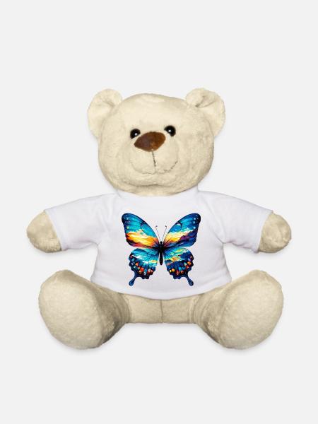 Schmetterling - Teddy - Weiß