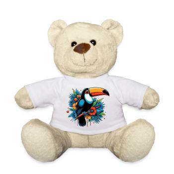 Toucan - Teddy Bear - white - Front