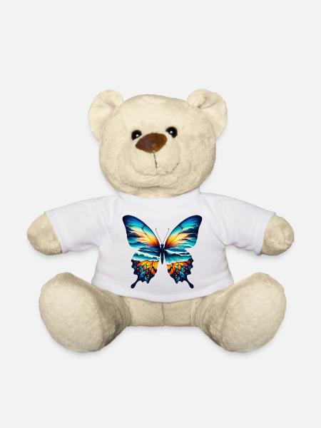 Schmetterling - Teddy - Weiß