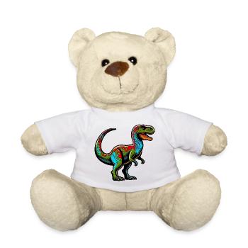 Dinosaure - Nounours - blanc - Devant