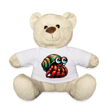 Hermit crab - Teddy Bear - white - Front