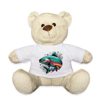 Salmon - Teddy Bear - white - Front
