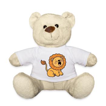 Lion - Teddy Bear - white - Front